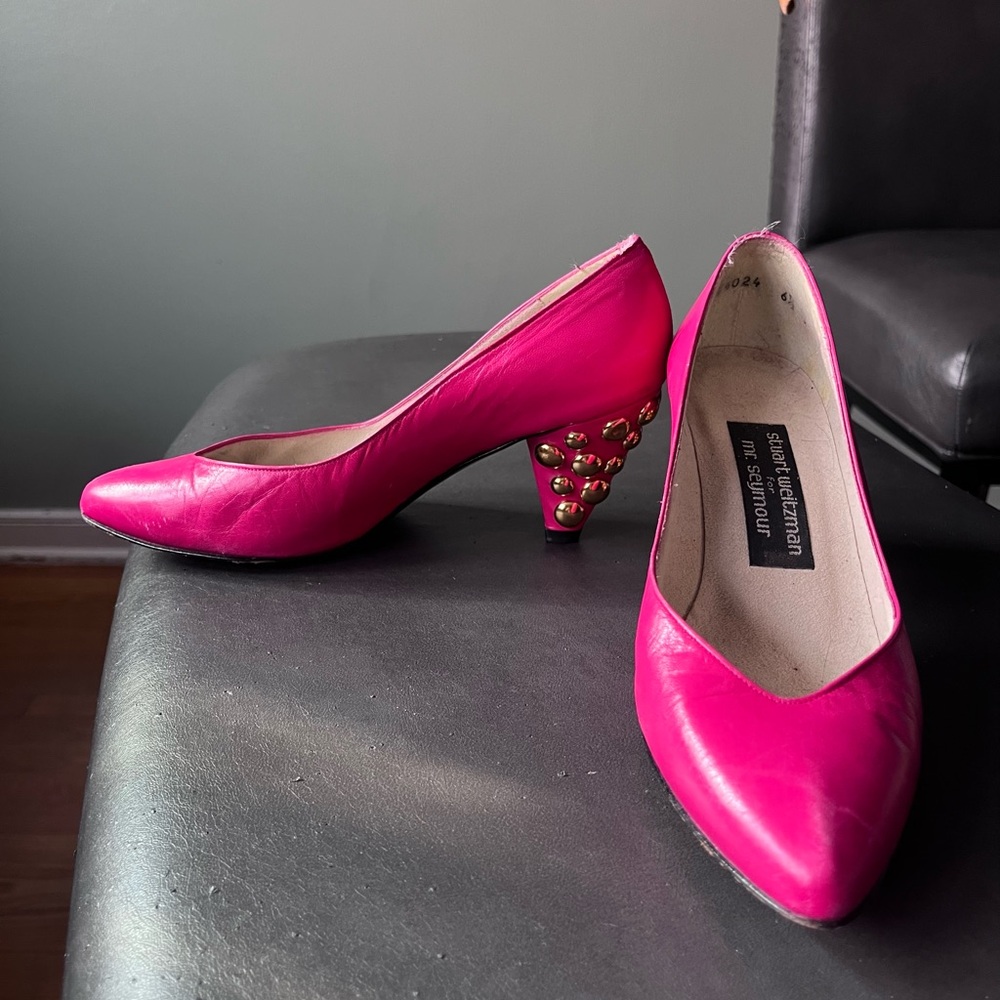 Vintage Stuart Weitzman Pink Heeled Pumps